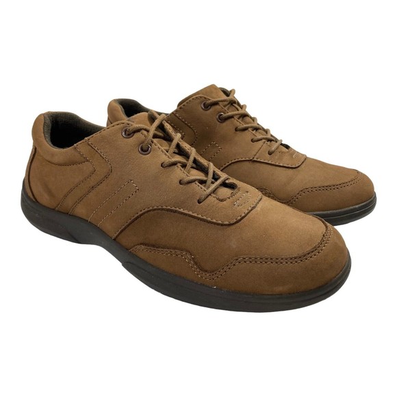 Easy Spirit True Spirit Oxfords Women's 6.5 M Bersh Brown Nubuck Leather EUC - Picture 1 of 10